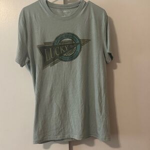 3/$20 Lucky Brand Men's Teal Graphic Tee 3/$20 bundle it!